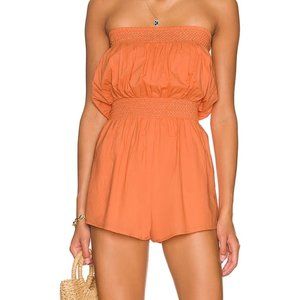 Lovers & Friends Olympia Romper in Peach